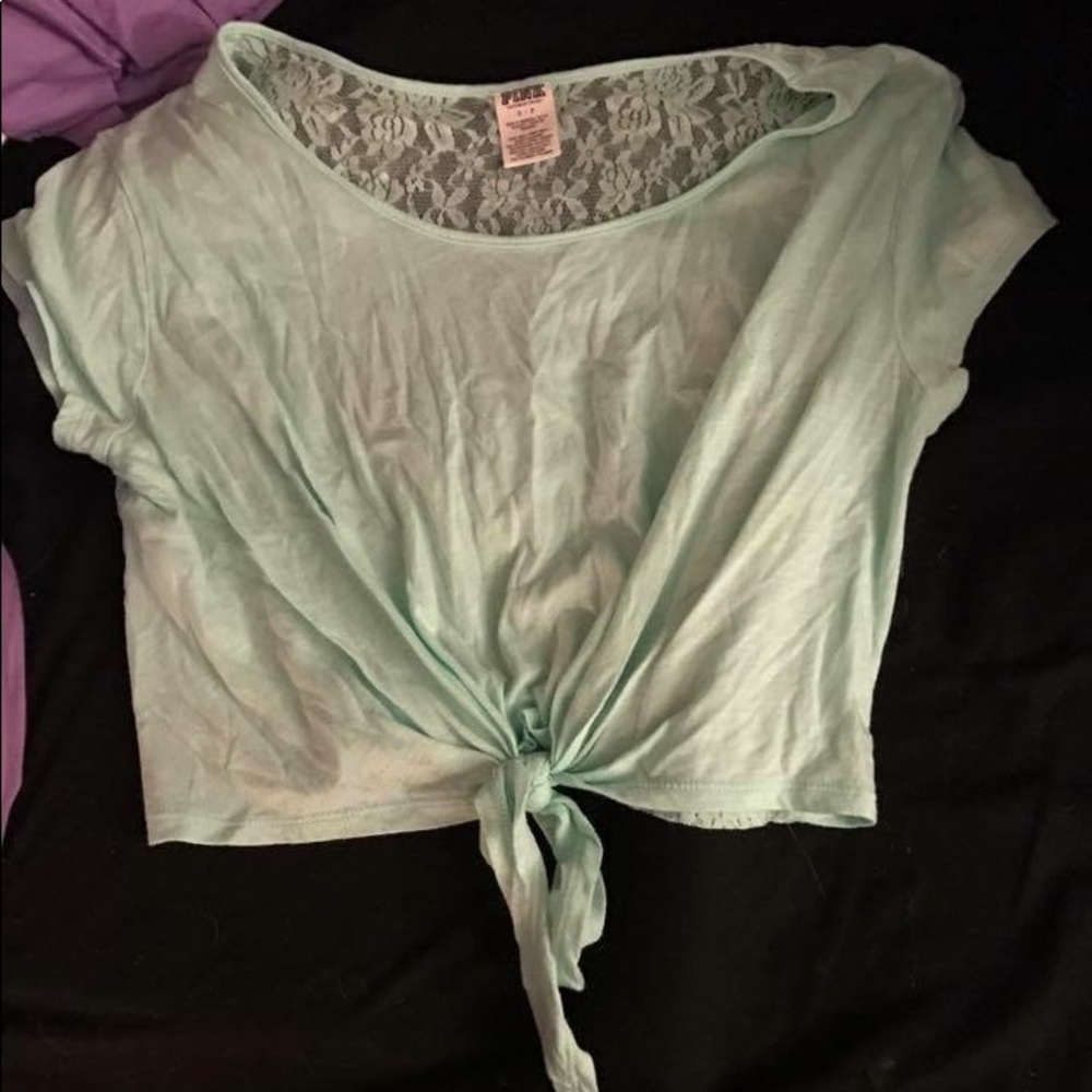 Tie front crop top VS